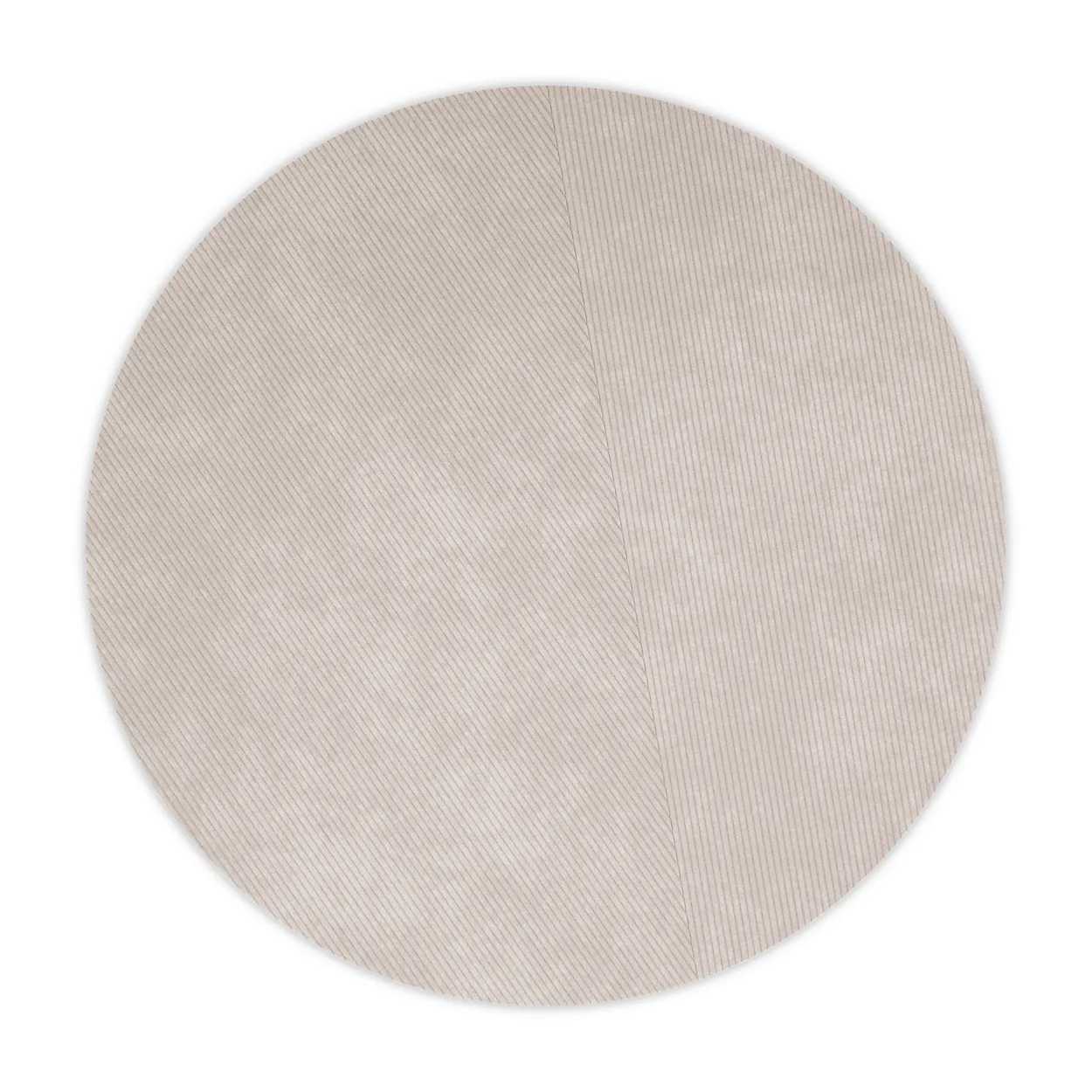 Northern Row rug round o270 cm Light grey | Scandinavian Design | Wool rugs | Grey