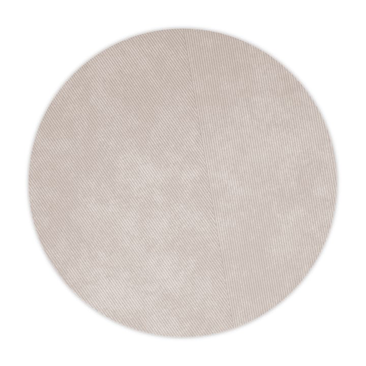 Row rug round Ø270 cm - Light grey - Northern