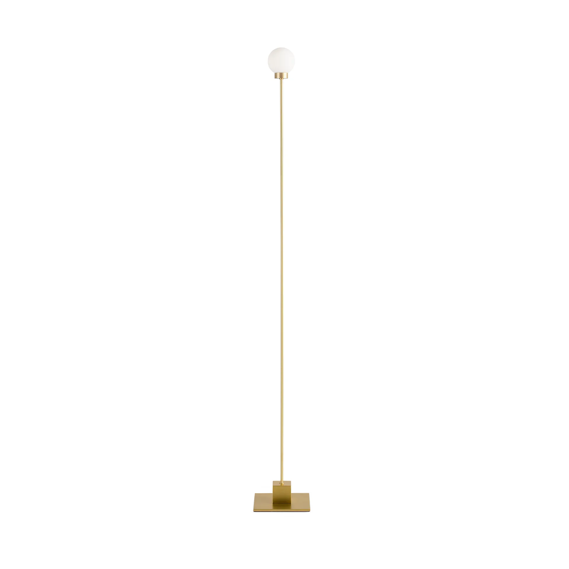 Snowball floor lamp 117 cm, Brass Northern