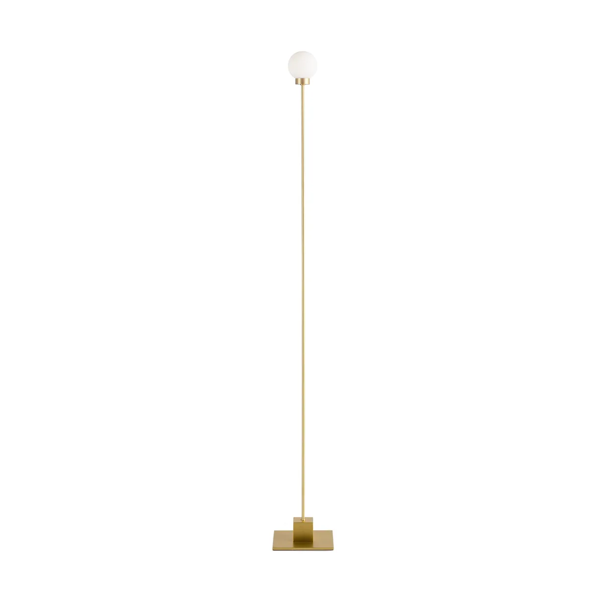 Northern Snowball floor lamp 117 cm Brass | Scandinavian Design | Floor lamps | Gold-coloured