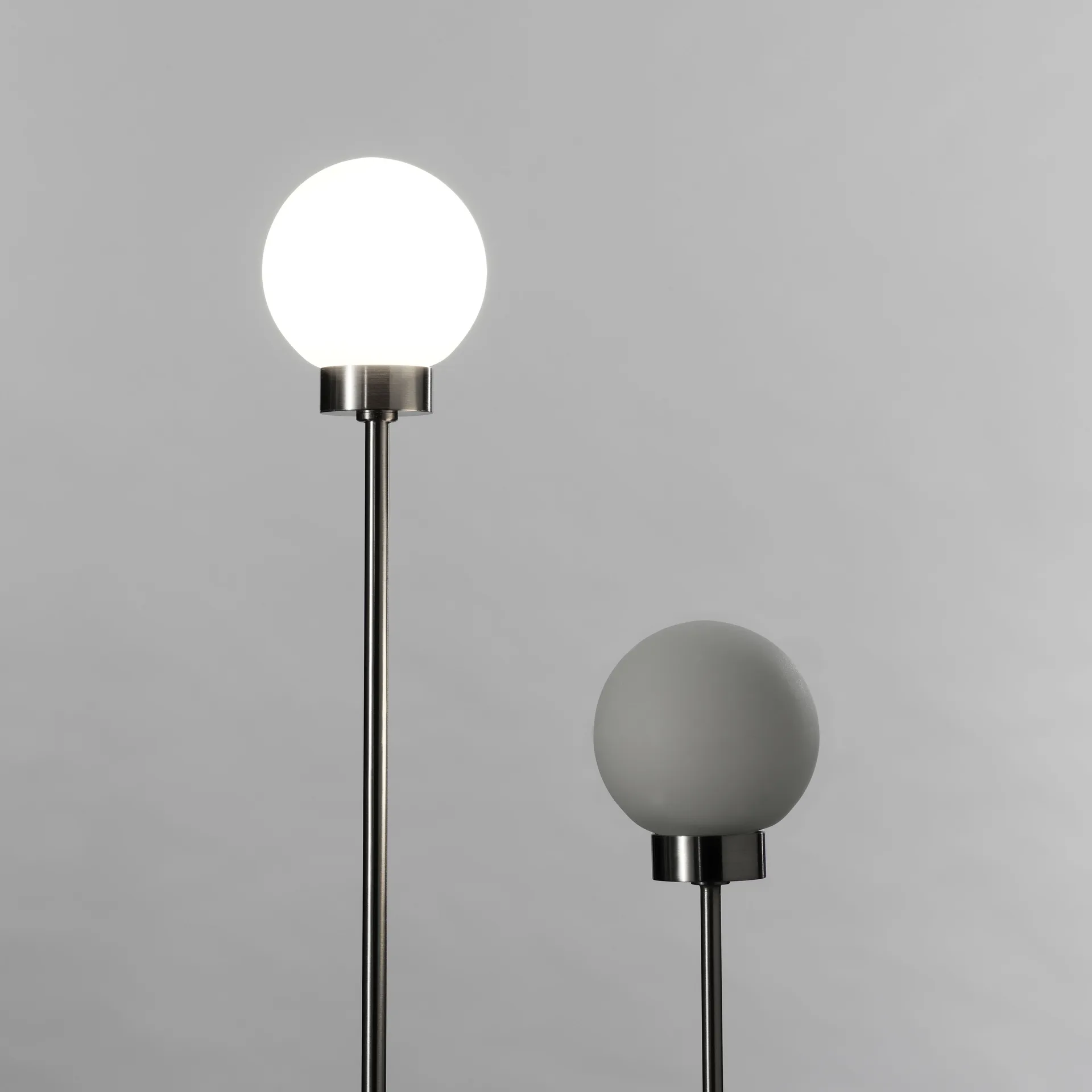 Snowball table lamp, chrome Northern
