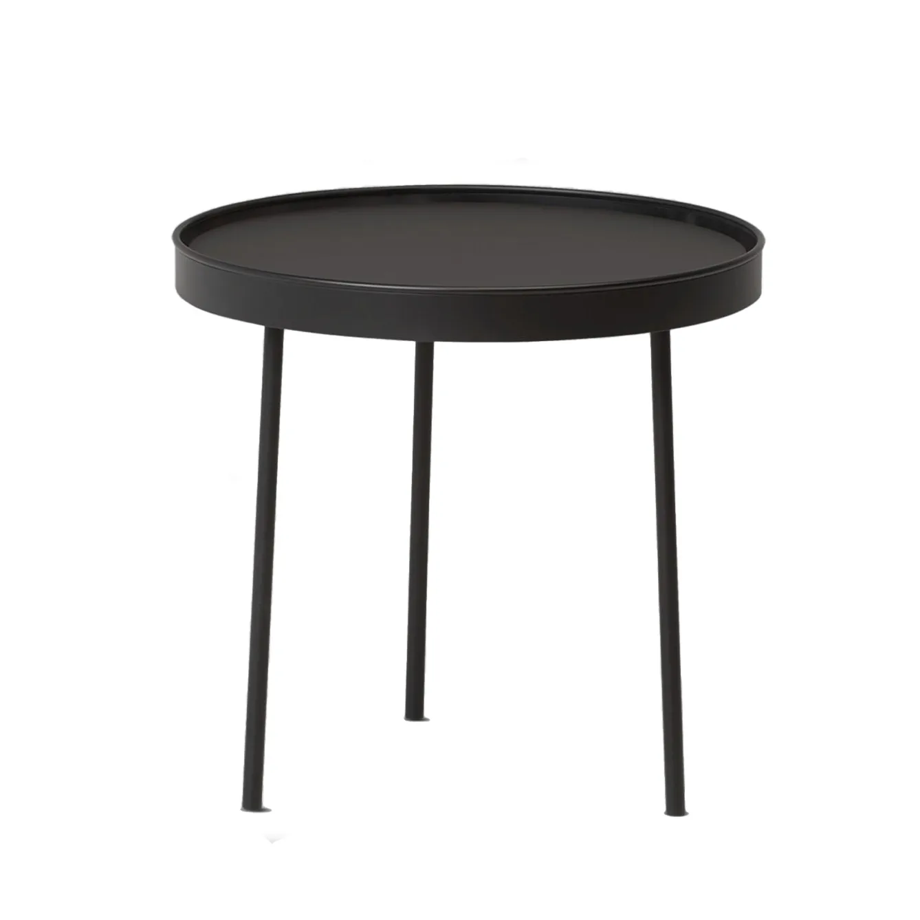 Stalk coffee table black medium Ø44 cm H:42 cm Northern