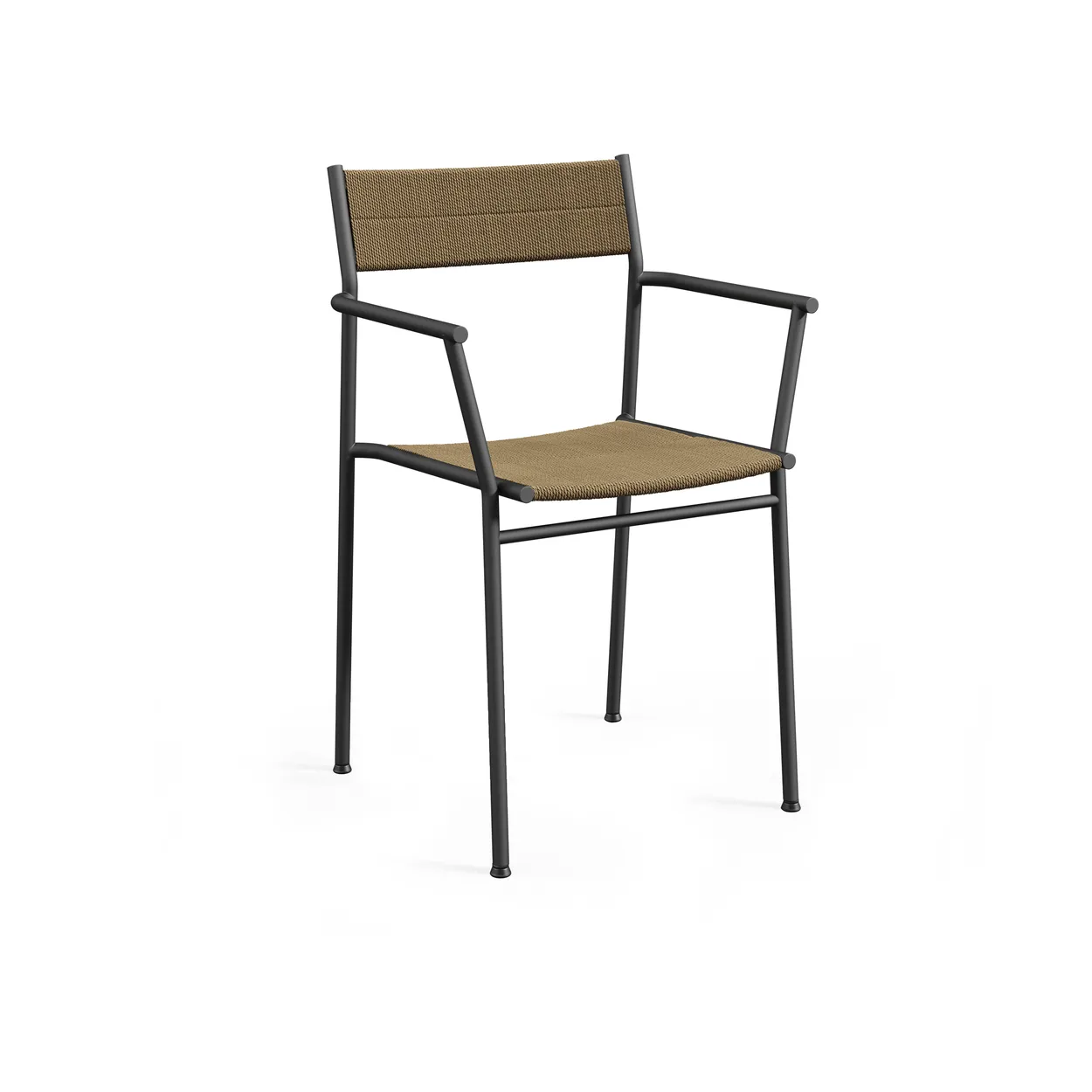 Northern Vev armchair Black-brown rope | Scandinavian Design | Chairs | Black