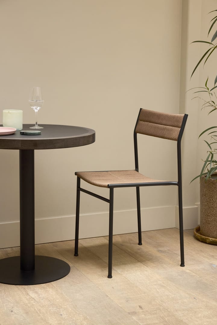 Vev armchair, Black-brown rope Northern