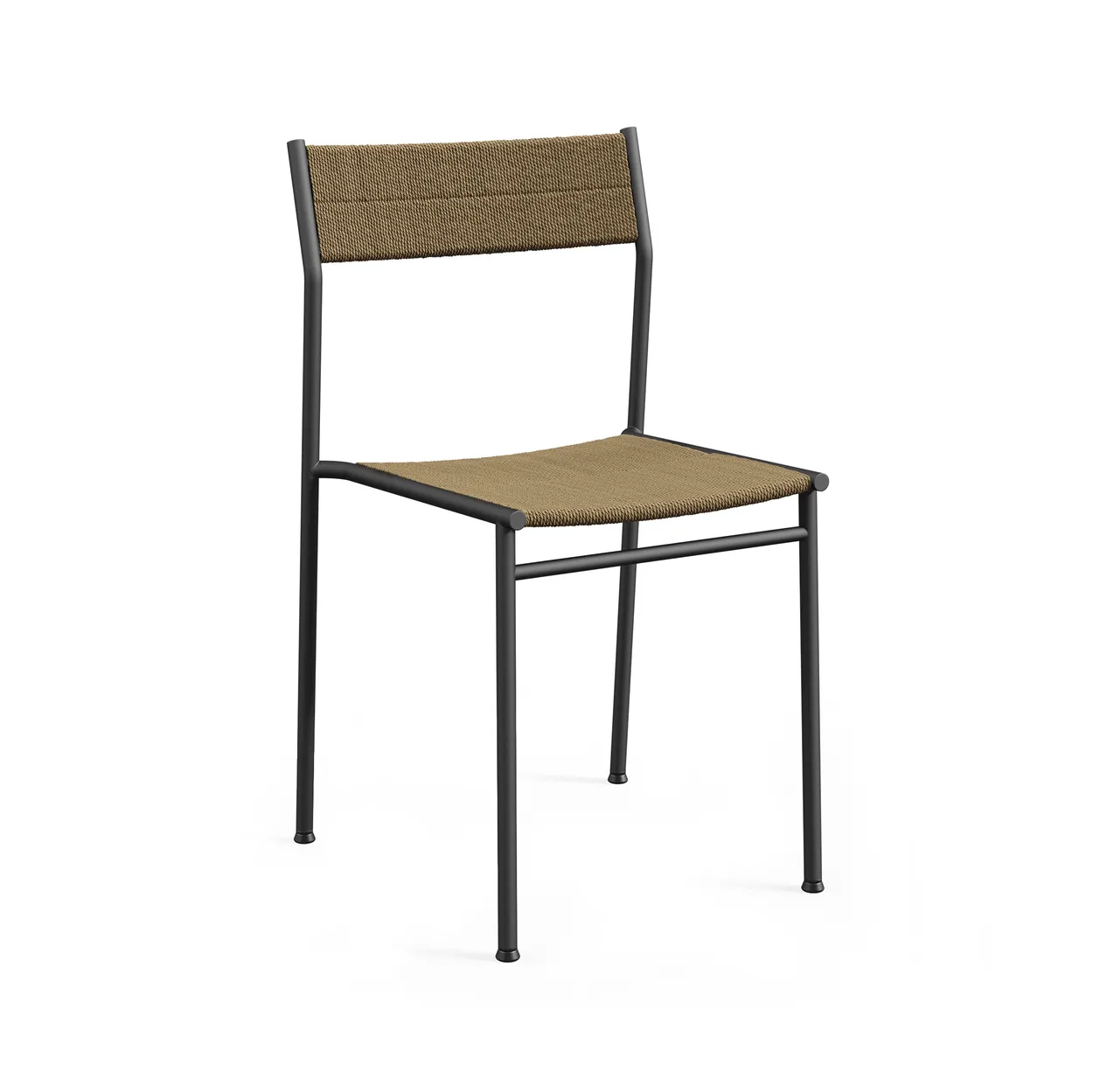 Northern Vev chair Black-brown rope | Scandinavian Design | Chairs | Black