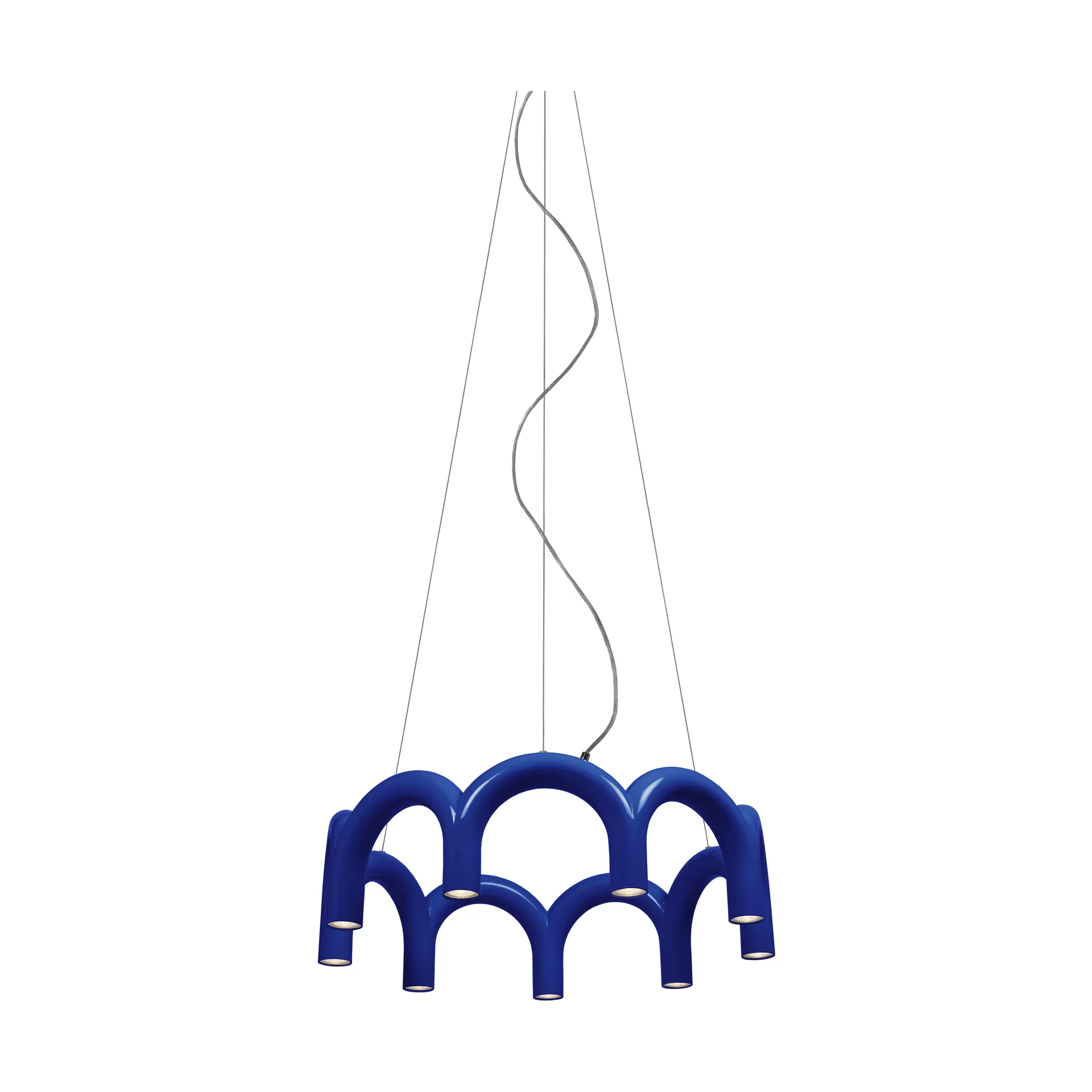 Arch circle pendant Ø76 cm, Blue Oblure