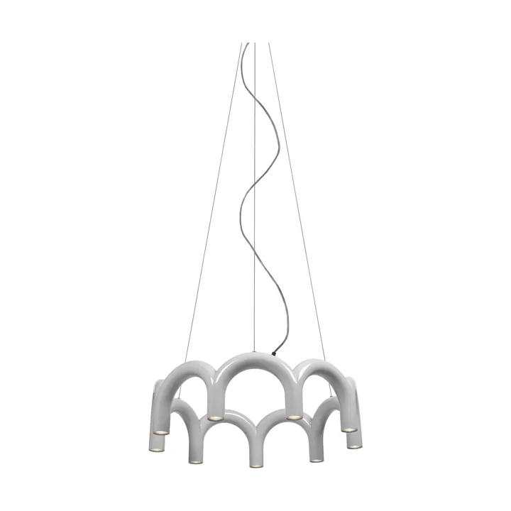 Arch circle pendant - White, Ø76 cm - Oblure