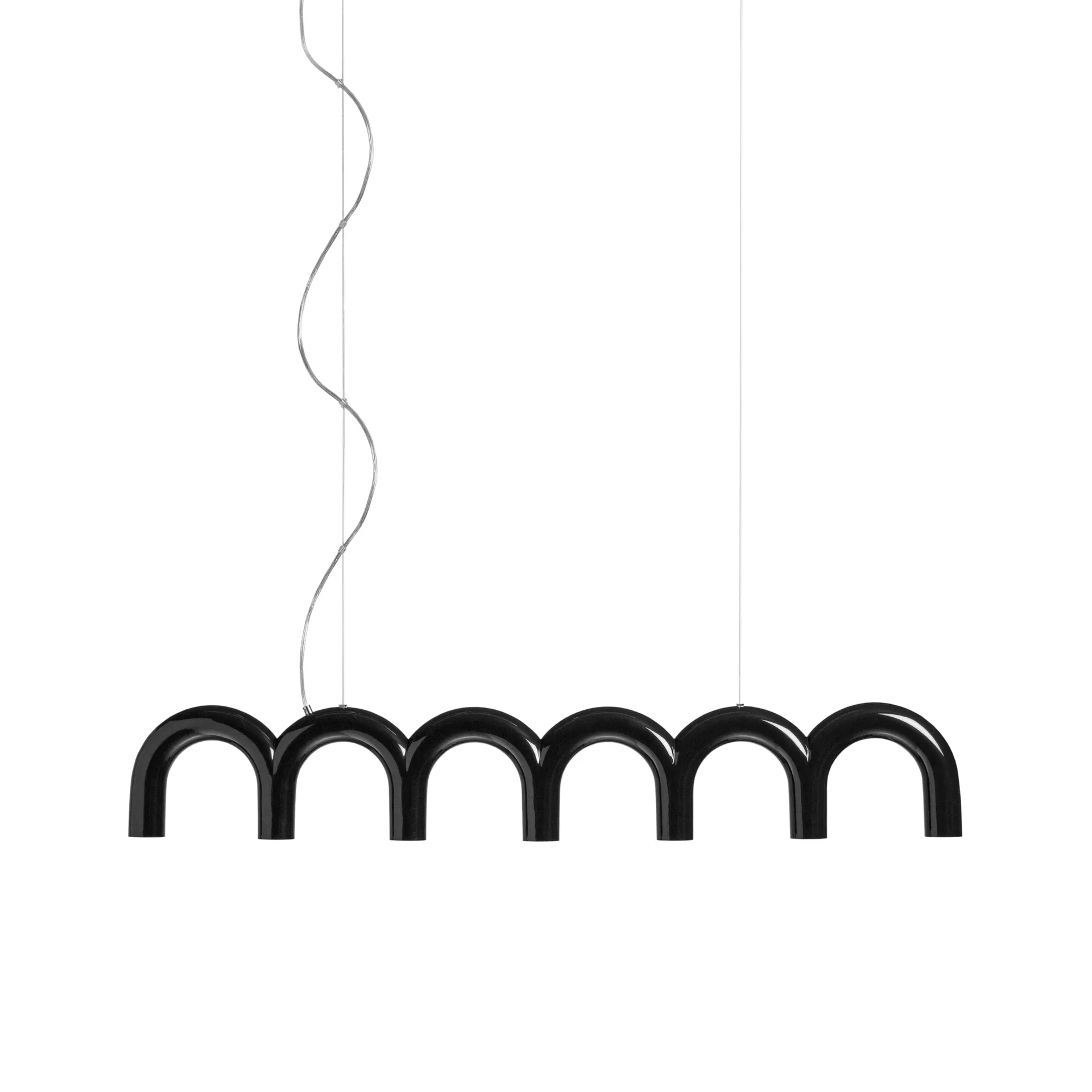 Arch pendant 125.6 cm, Black Oblure