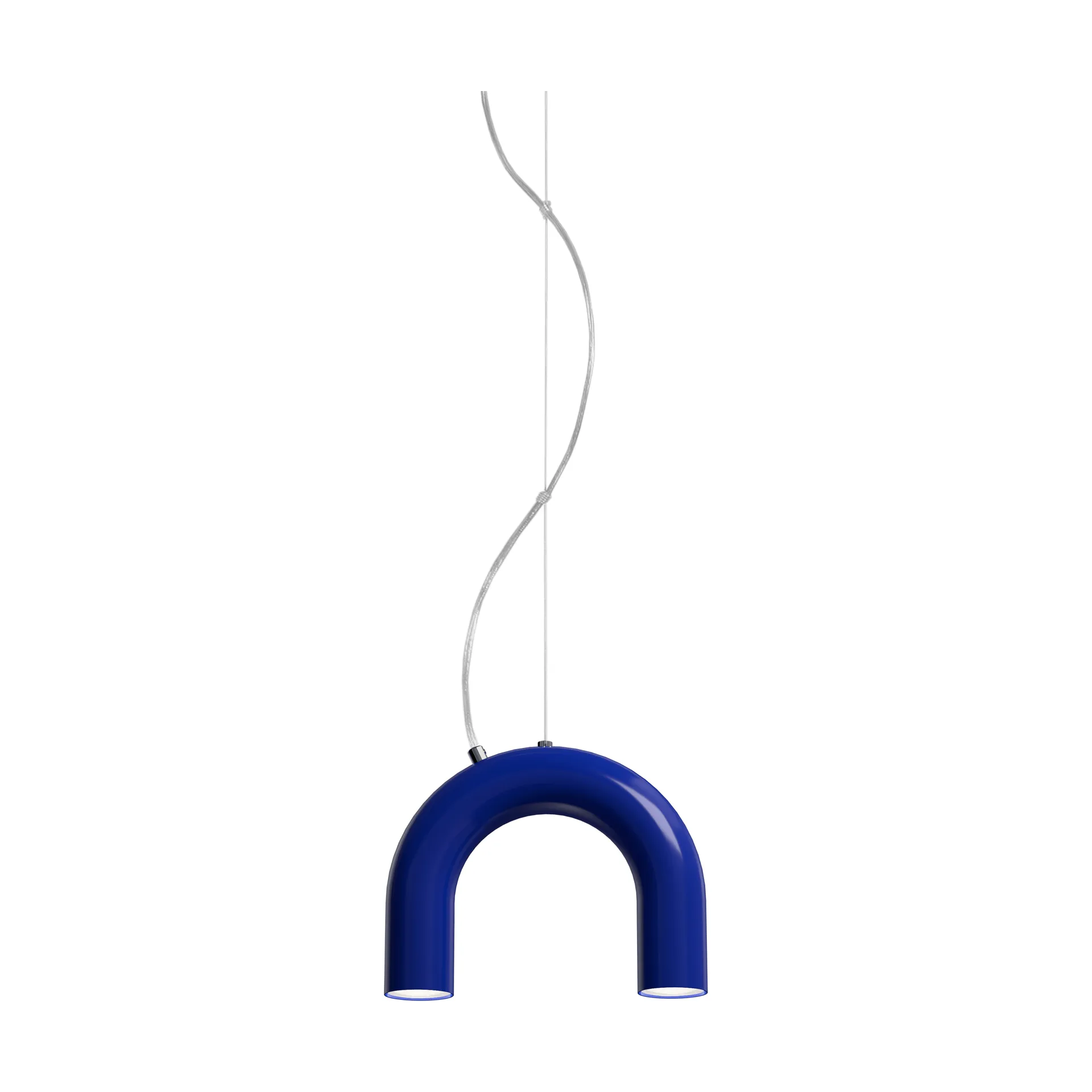 Arch single pendant lamp, Blue, 25.5 cm Oblure