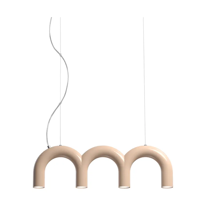 Arch Triplette pendant lamp - Nude, 65.6 cm - Oblure