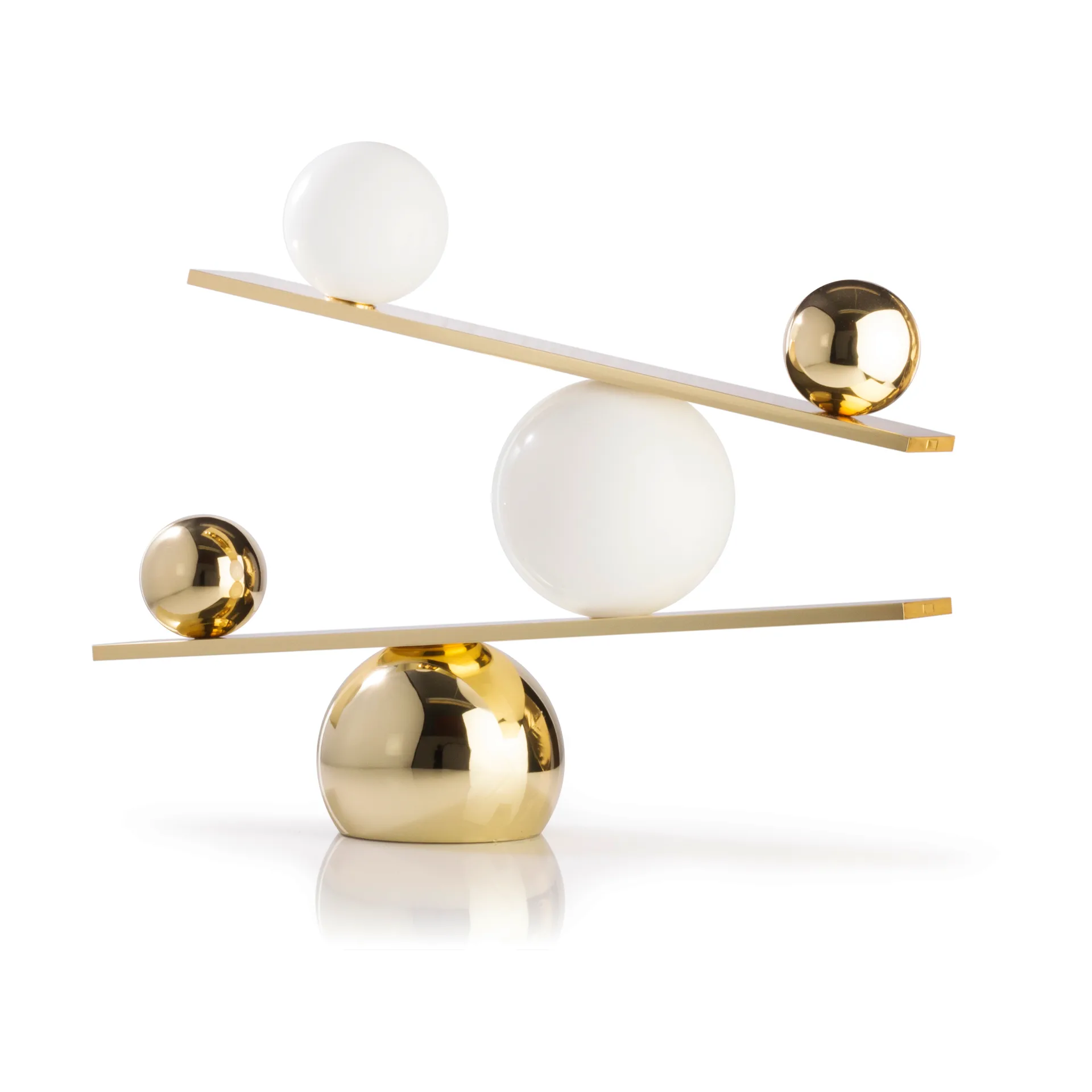 Balance table lamp, Brass Oblure