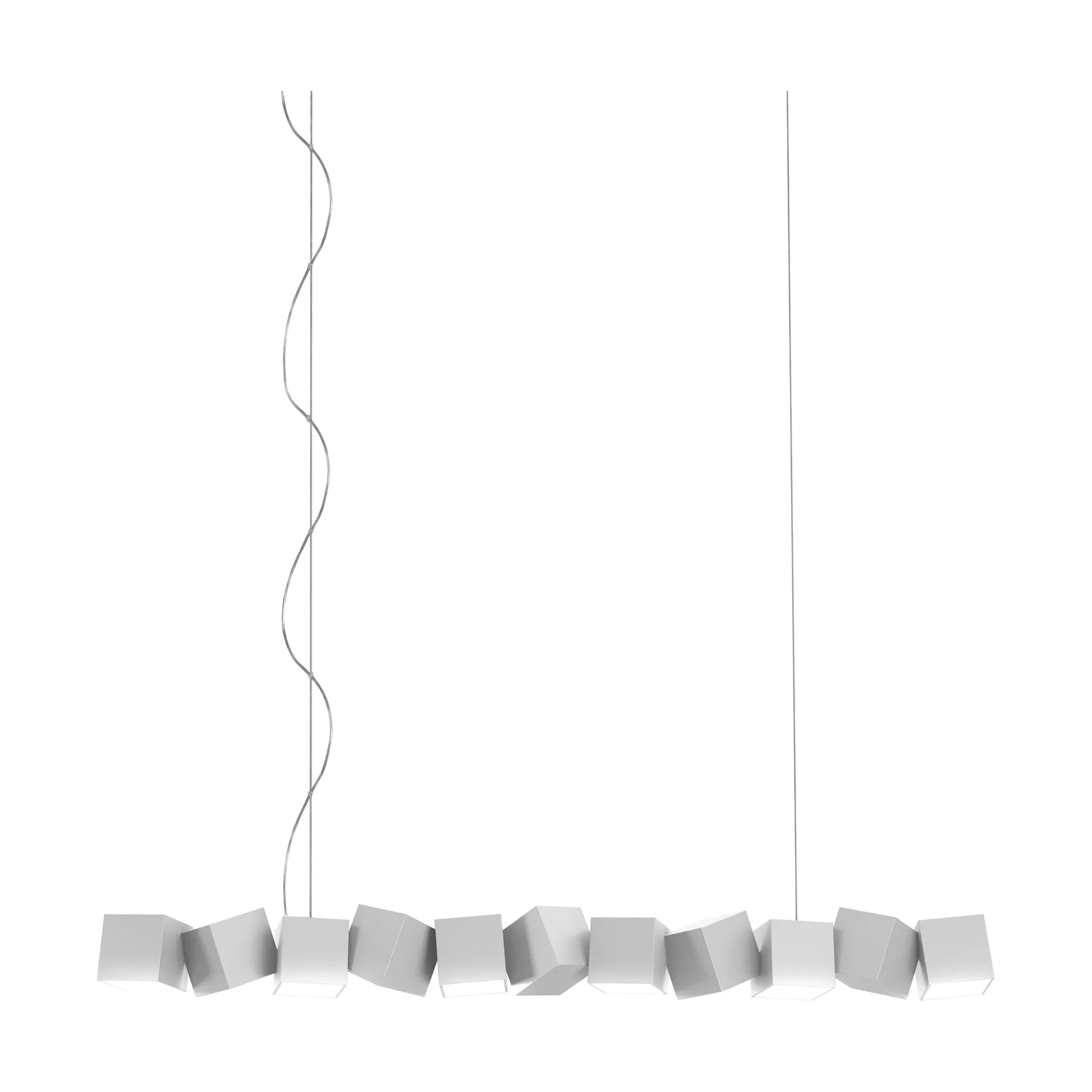 Blockchain system 11 pendant, White Oblure
