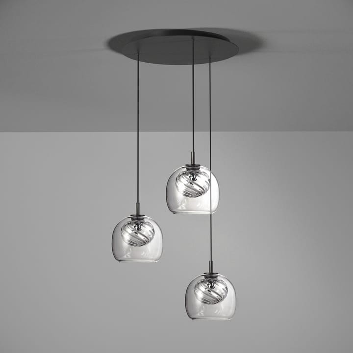 Inside triplet pendant - Grey - Oblure