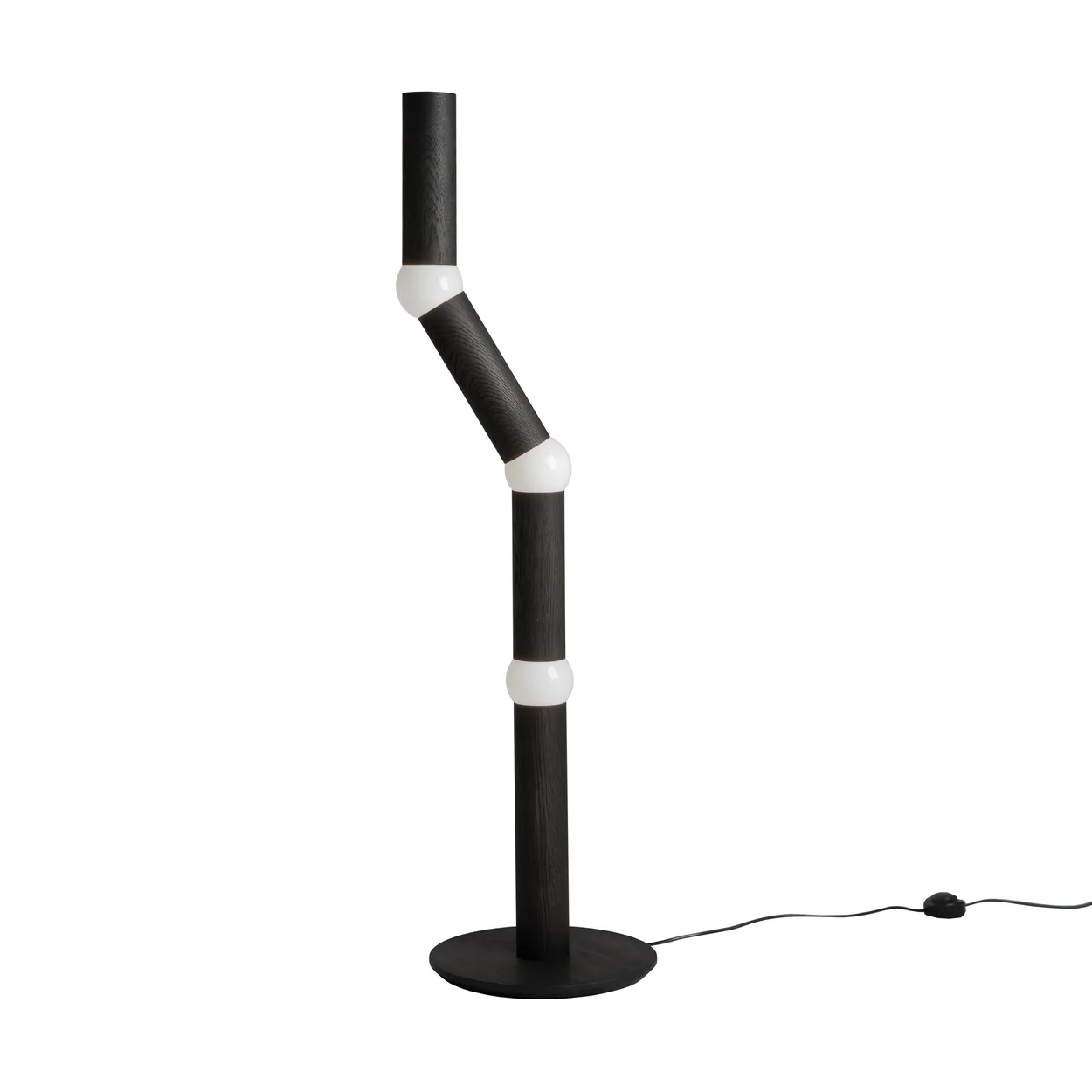 Oblure Lightbone floor lamp 124.3 cm Black oak | Scandinavian Design | Floor lamps | Black