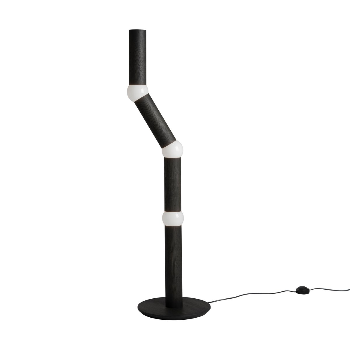 Oblure Lightbone floor lamp 124.3 cm Black oak | Scandinavian Design | Floor lamps | Black