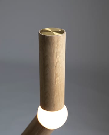 Lightbone floor lamp 124.3 cm - Natural oak - Oblure