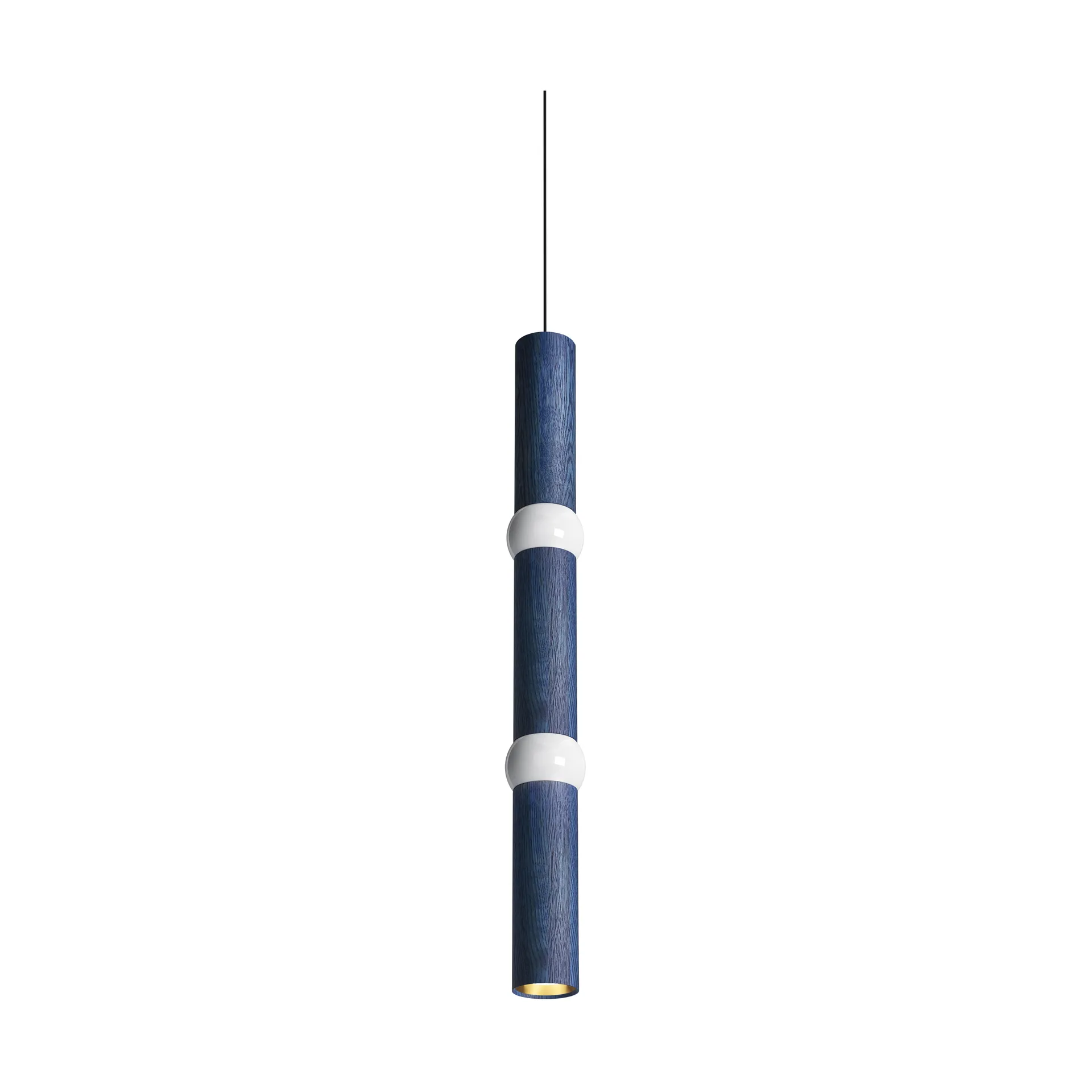Lightbone pendant lamp, Large 83.6 cm, blue oak Oblure