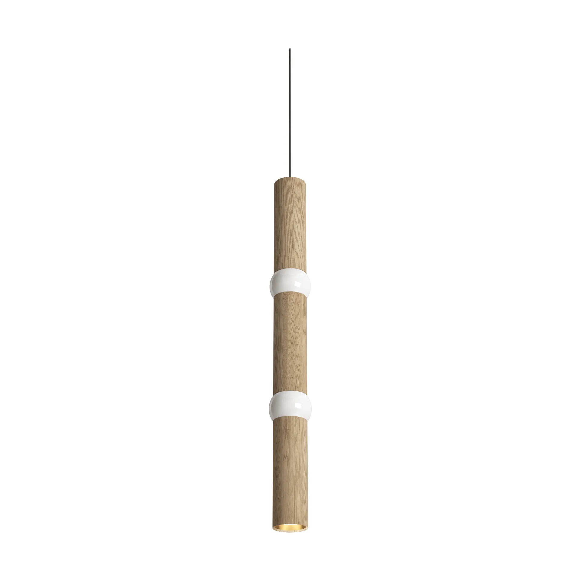 Lightbone pendant lamp, Large 83.6 cm, natural oak Oblure