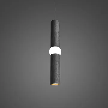 Lightbone pendant lamp - Medium 53.8 cm, black oak - Oblure