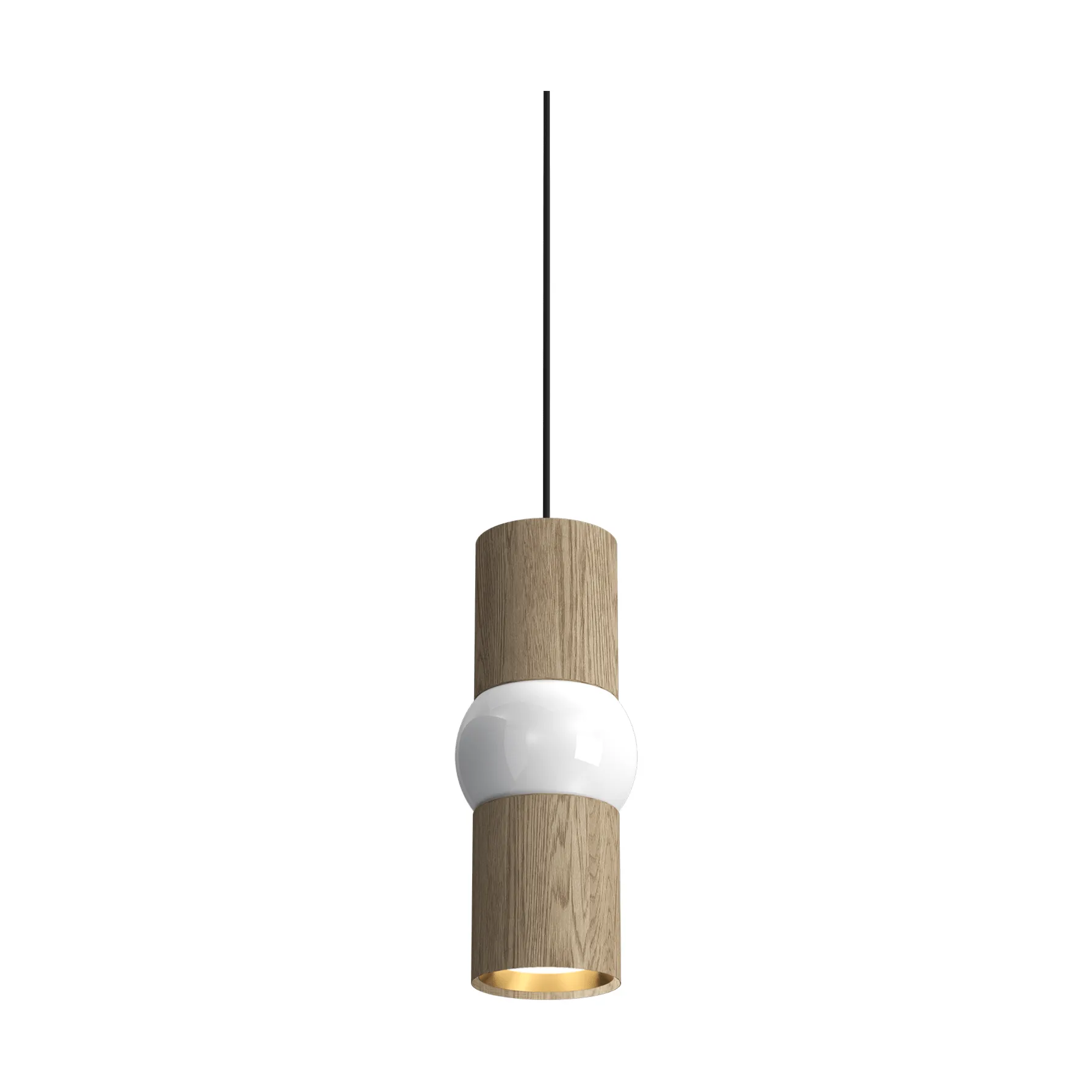 Lightbone pendant lamp, Small 24 cm, natural oak Oblure