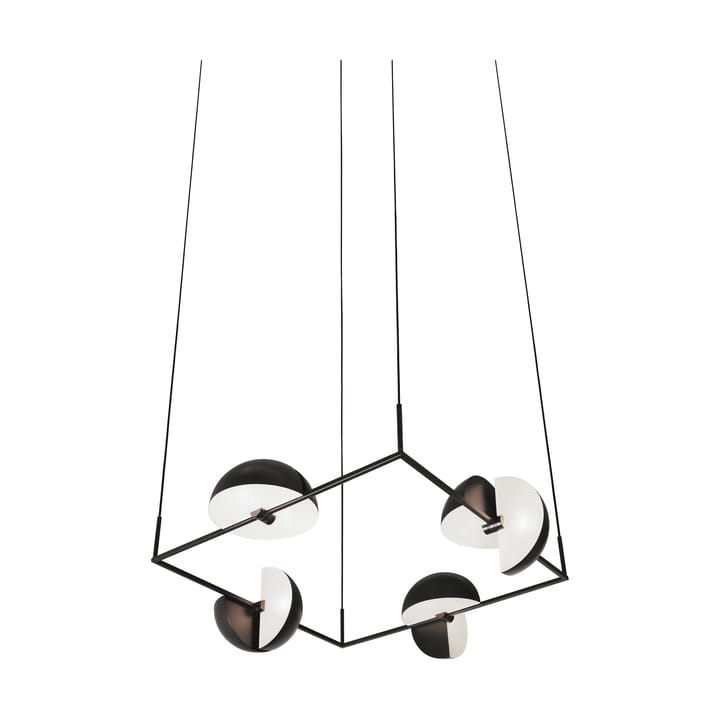 Trapeze quartet pendant 113.5x113.5 cm - Black - Oblure