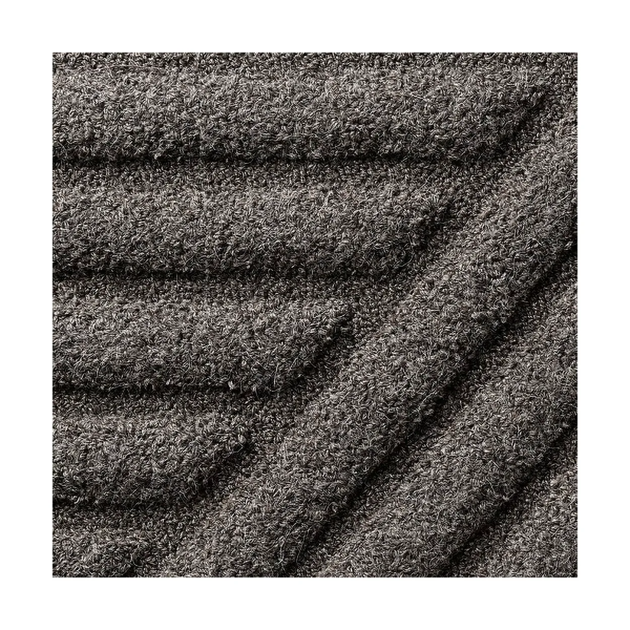 Ogeborg ODC Zen Turn wool carpet NW107, 250x250 cm | Scandinavian Design | Fringe & Deep pile rugs | Grey