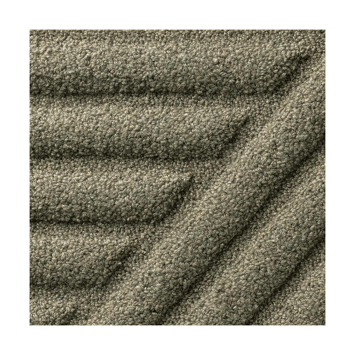 Ogeborg ODC Zen Turn wool carpet W207, 170x200 cm | Scandinavian Design | Fringe & Deep pile rugs | Green