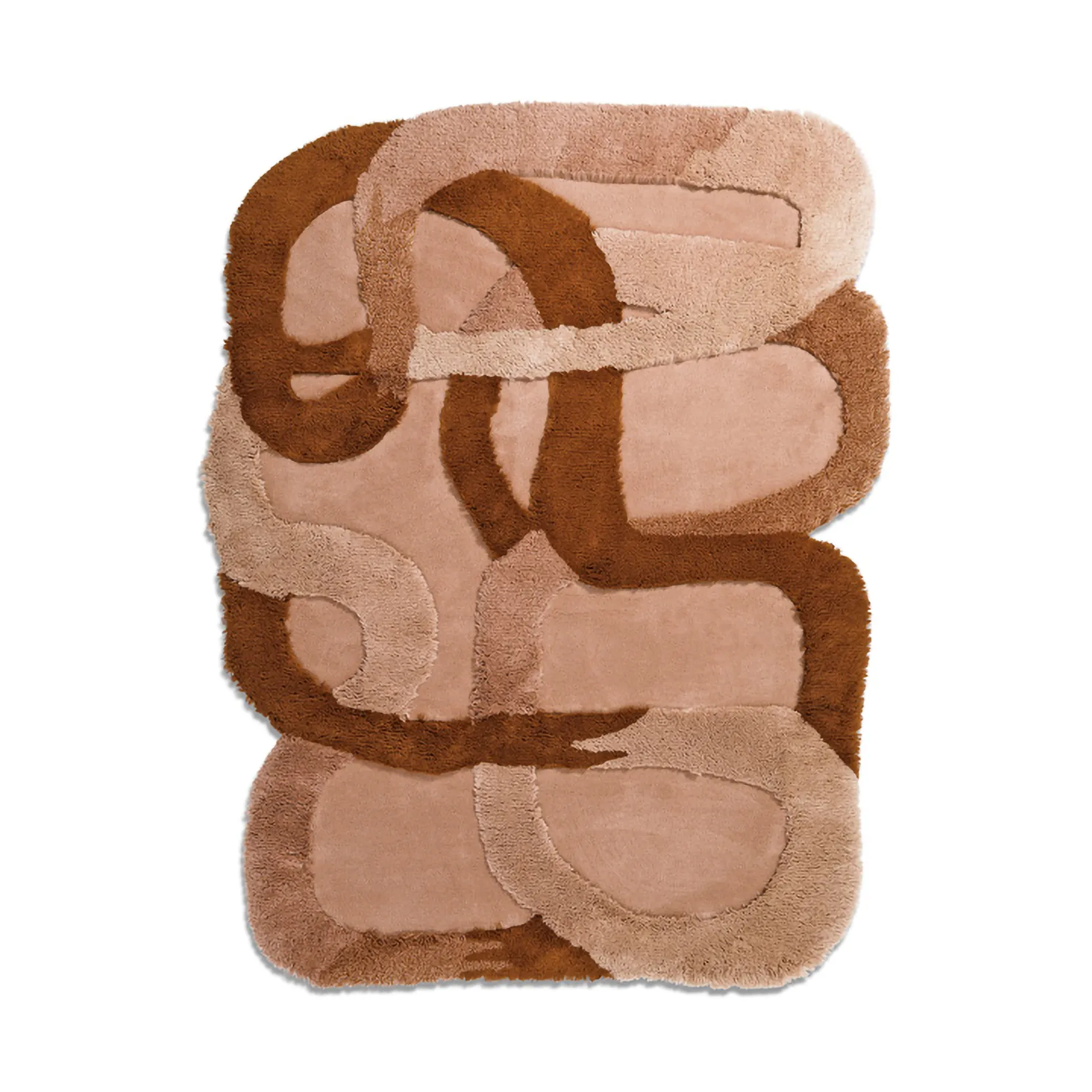 The Tangles wool carpet, Blushing, 100x133 cm Ogeborg