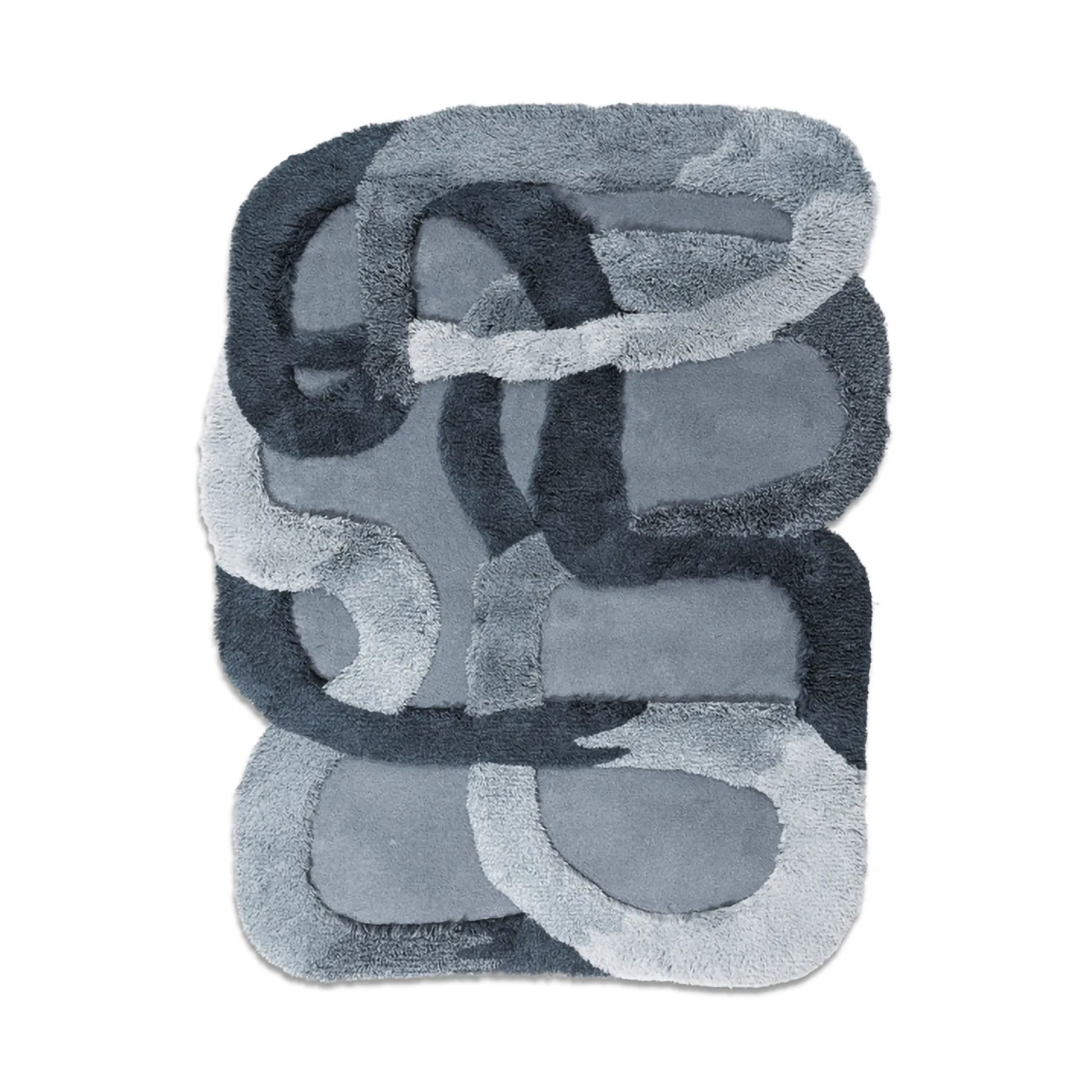 The Tangles wool carpet, Cloudy blue, 170x216 cm Ogeborg