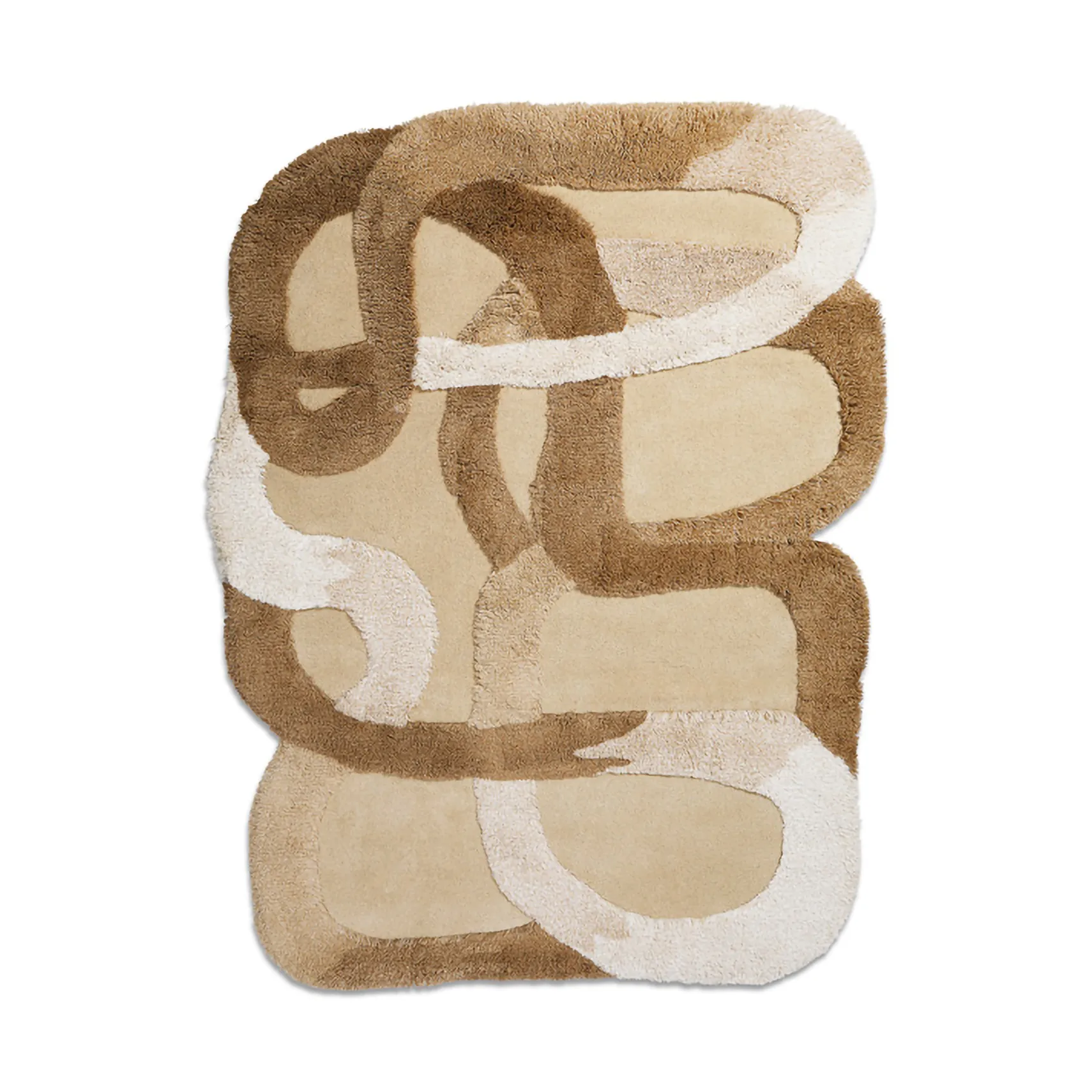 The Tangles wool carpet, Natural, 100x133 cm Ogeborg