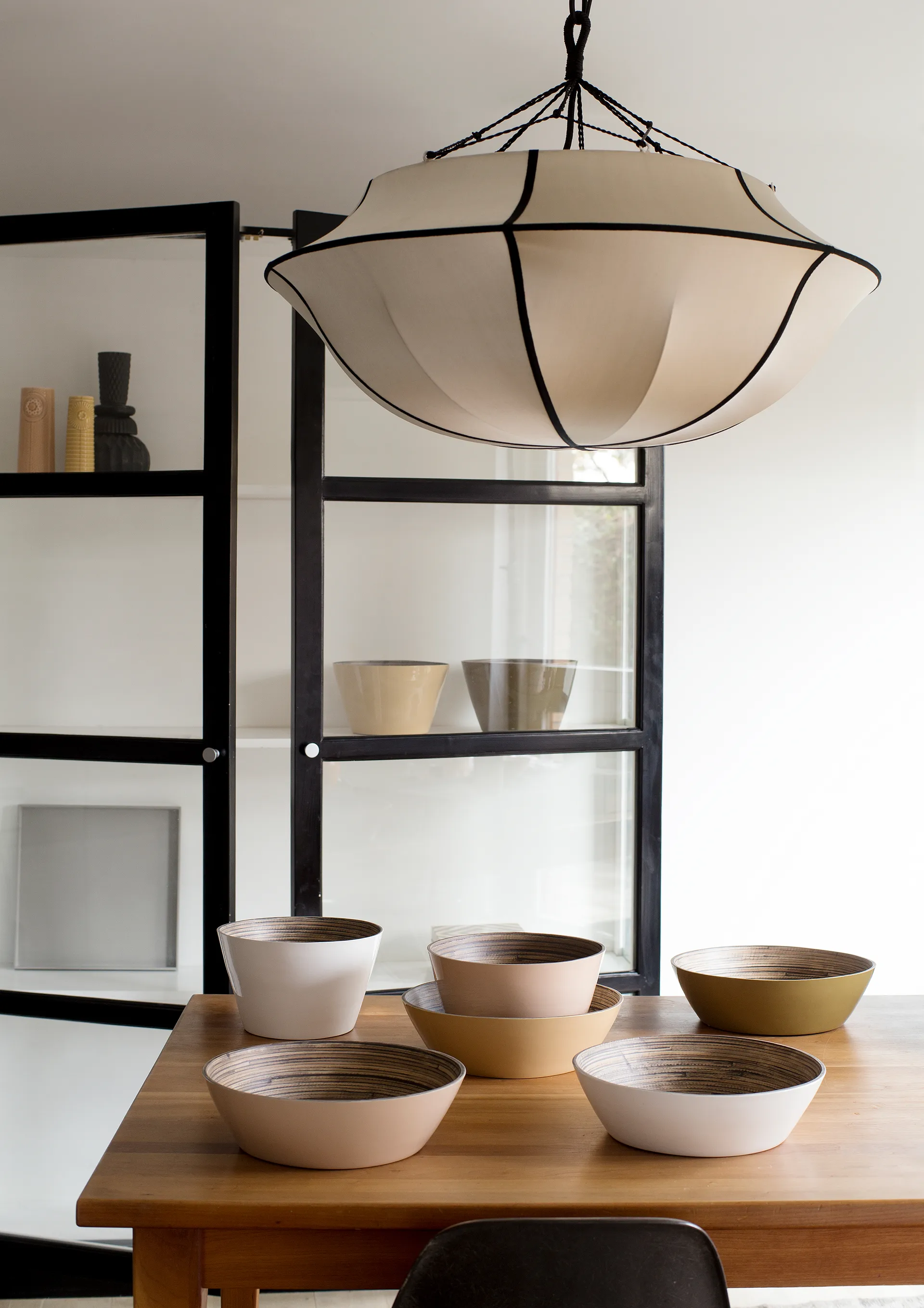 Indochina Classic Umbrella pendant, Kit-black Oi Soi Oi