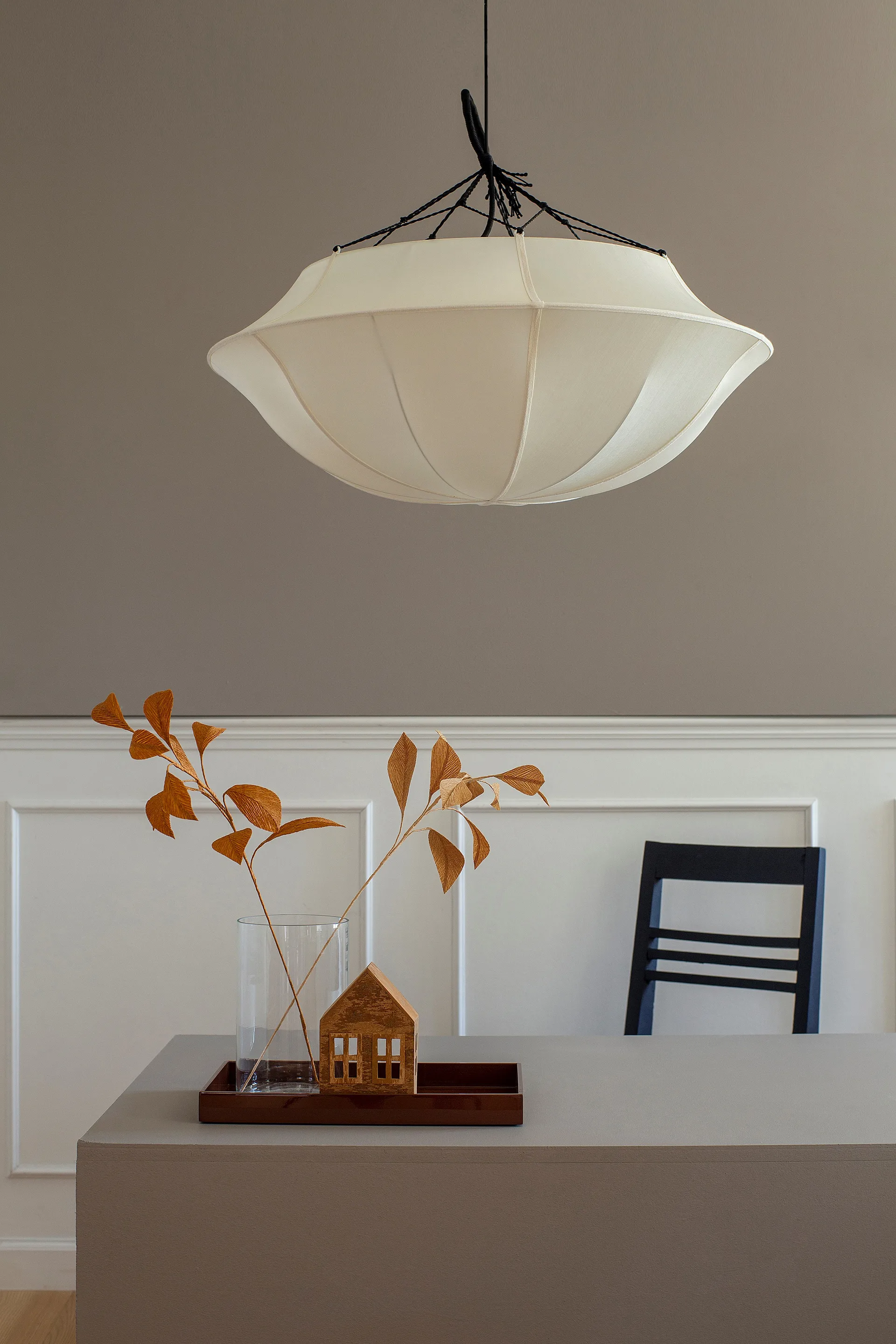 Indochina Classic Umbrella pendant, Offwhite Oi Soi Oi