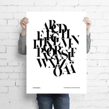 Eksell typography poster - mix - Olle Eksell