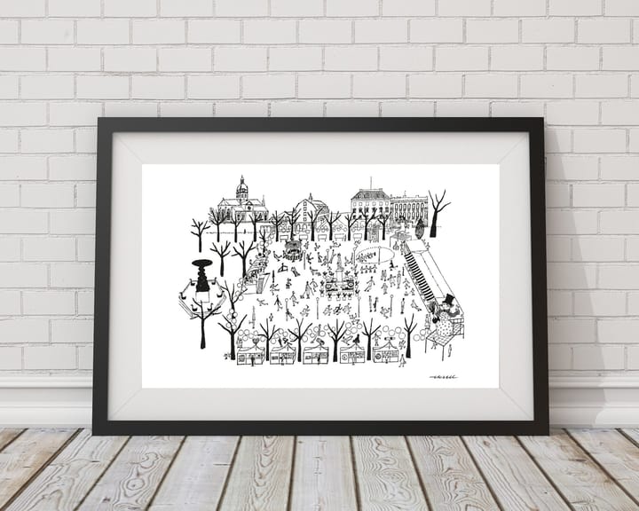 Kungsträdgården poster, 50x70 cm Olle Eksell