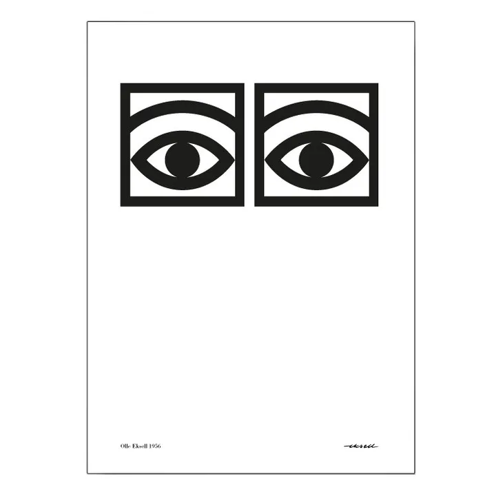 Ogon Cacao One Eye Poster From Olle Eksell Nordicnest Com