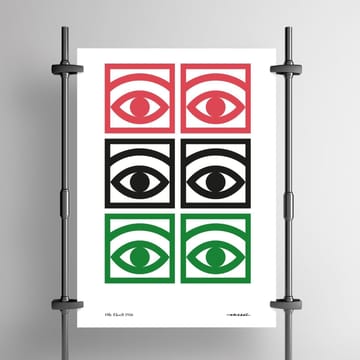 Ögon color poster - 50x70 cm - Olle Eksell