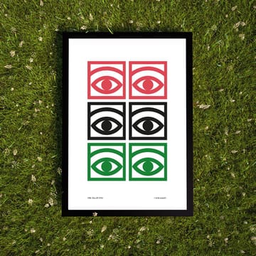 Ögon color poster - 50x70 cm - Olle Eksell