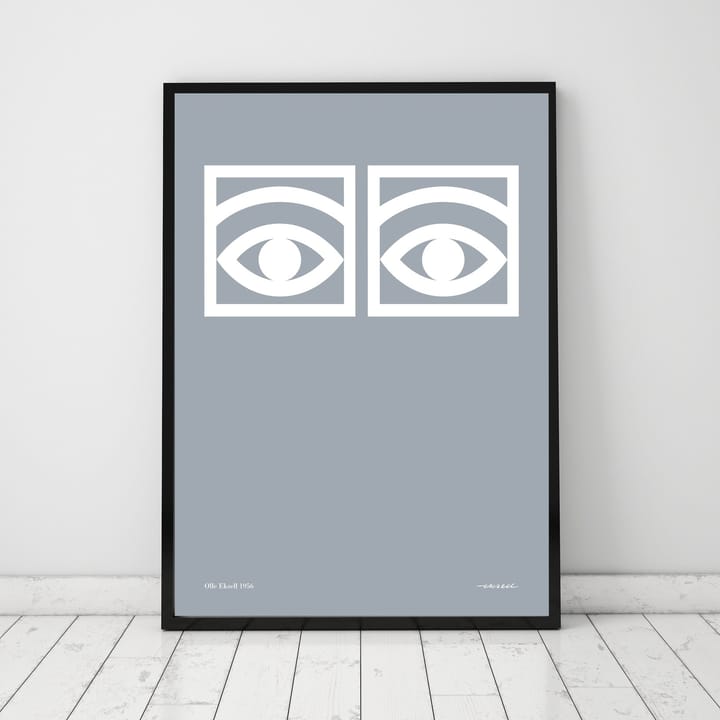 Ögon grey poster, 50x70 cm Olle Eksell