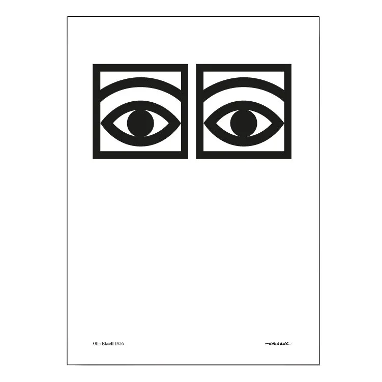 Ögon one-eye poster from Olle Eksell - NordicNest.com
