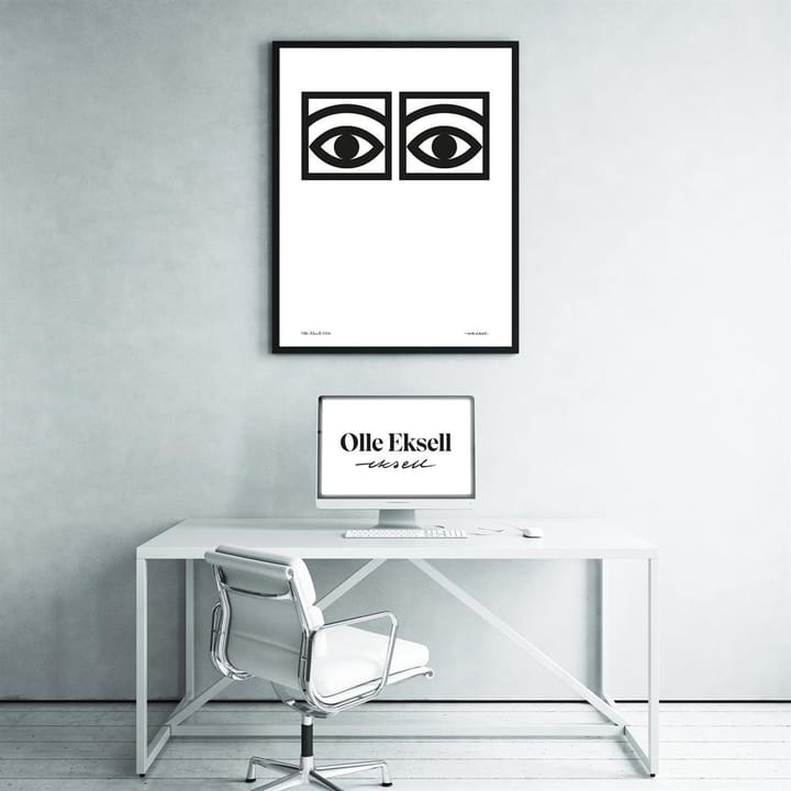 Ögon one-eye poster, 50x70 cm Olle Eksell