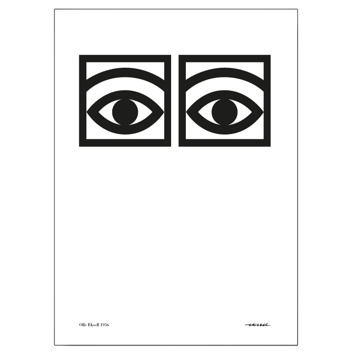 Ögon one-eye poster - 70x100 cm - Olle Eksell