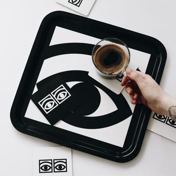 Ögon tray 32x32 cm - Black - Olle Eksell