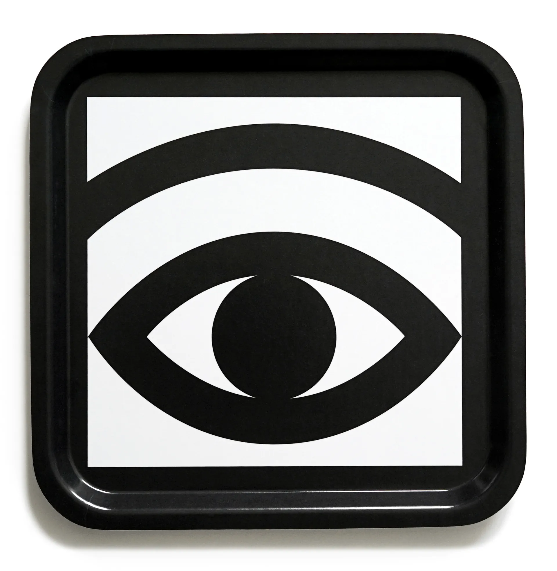 Ögon tray 32x32 cm, Black Olle Eksell