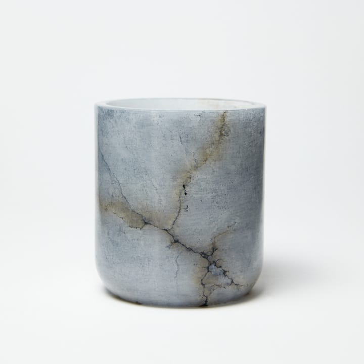 Alaia candle cup Ø11x12 cm - Alabaster gray - Olsson & Jensen