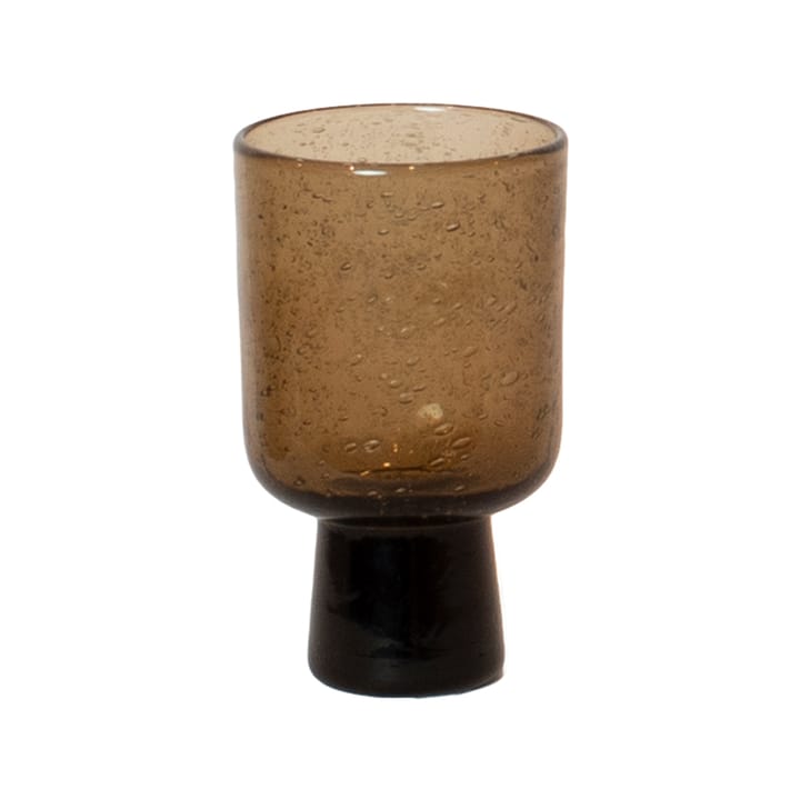 Bari glass on base - brown - Olsson & Jensen