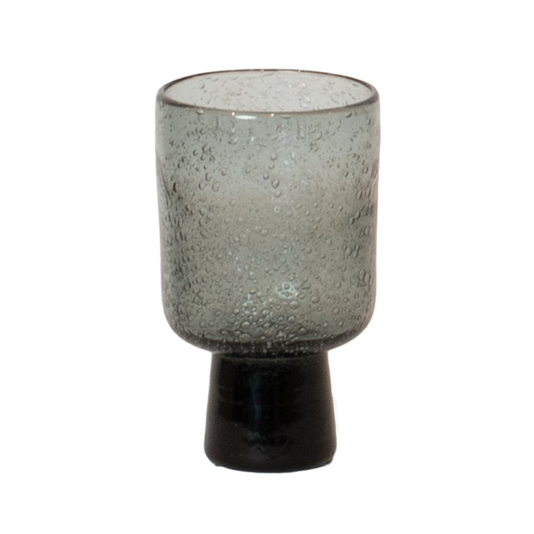 Olsson & Jensen Bari glass on base grey | Scandinavian Design | Drinking glasses & tumblers | Grey