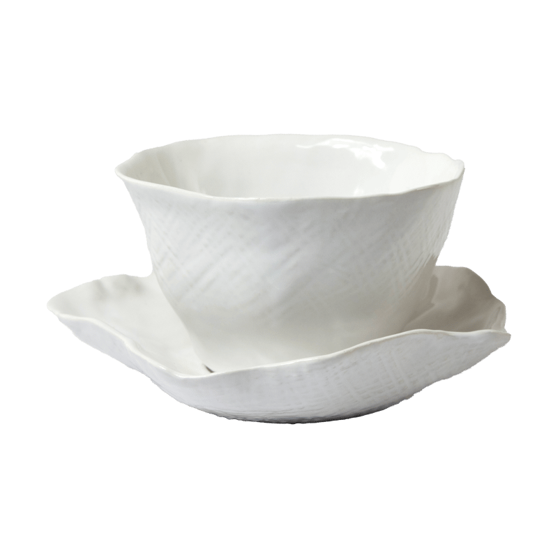Olsson & Jensen Clair cup with saucer White