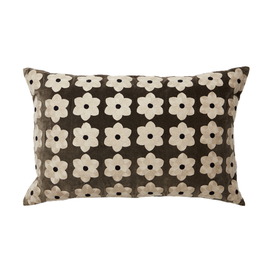 Olsson & Jensen Daisy cushion cover 40x60 cm Mole | Scandinavian Design | Cushion covers | Brown