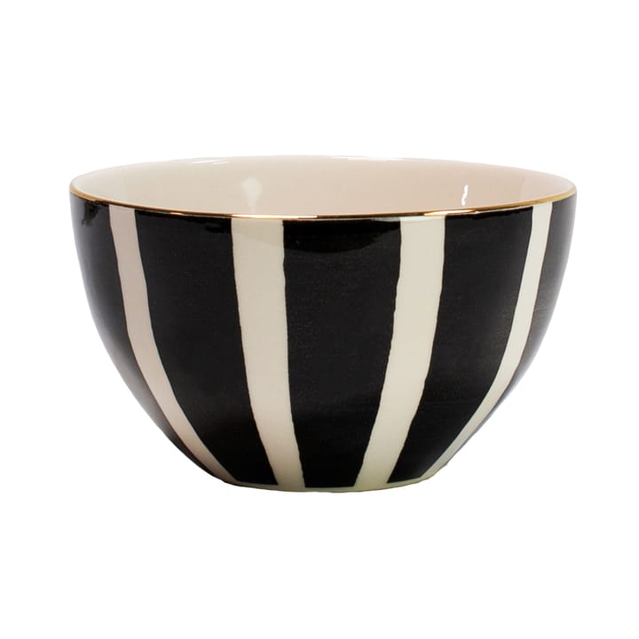 Doris bowl - black and white-gold - Olsson & Jensen