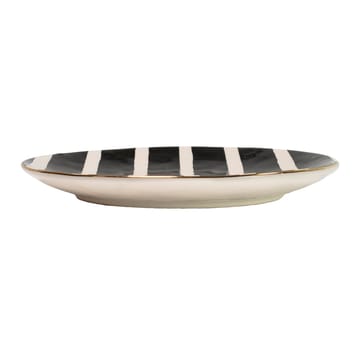 Doris plate - black and white-gold - Olsson & Jensen